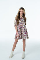 Blair Velvet Trim Dress-Briton Court