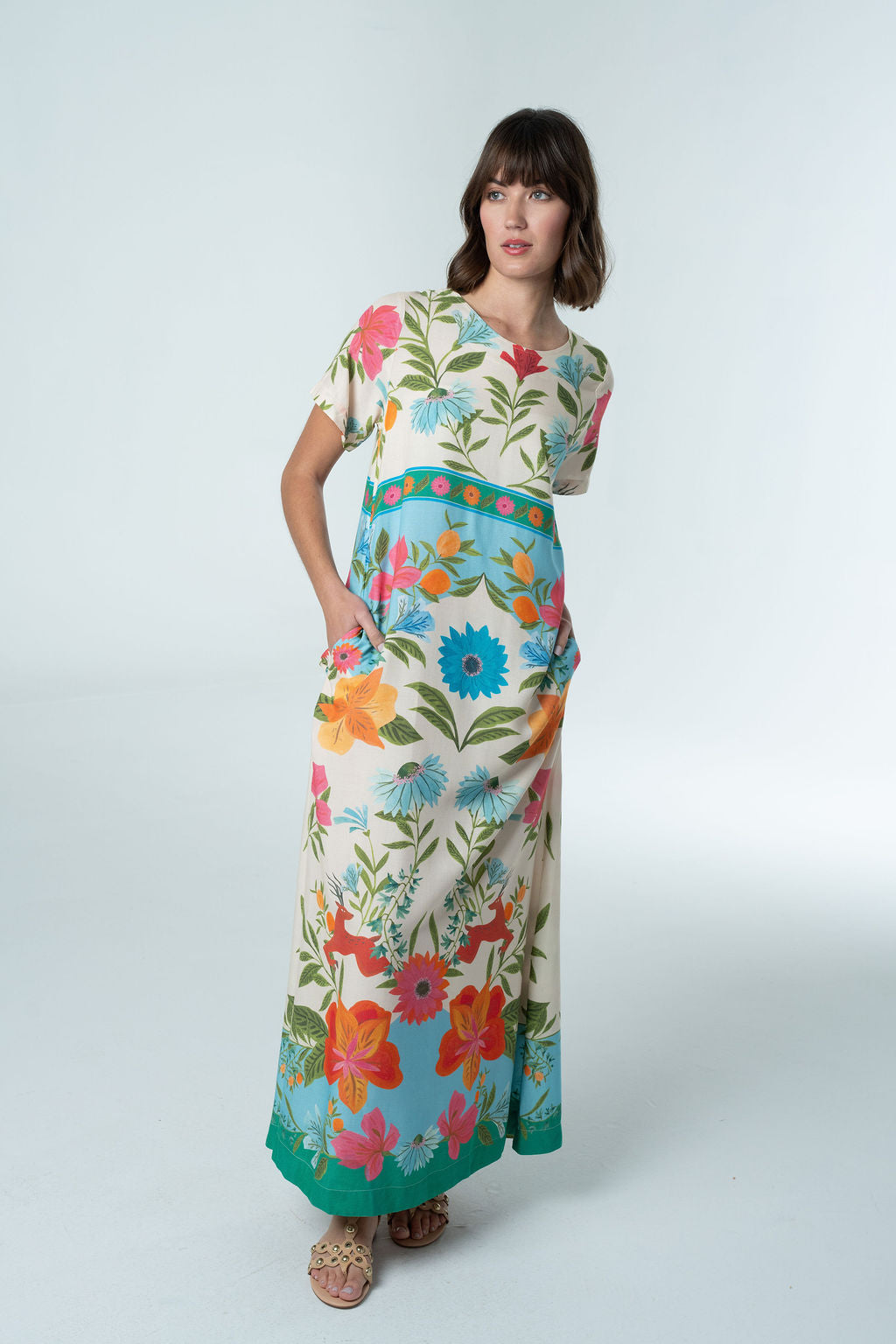 Diana Floral Maxi-Briton Court
