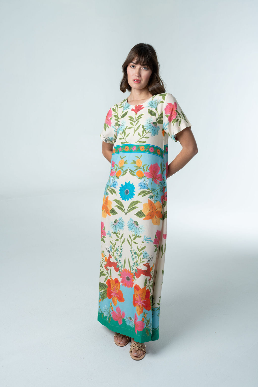 Diana Floral Maxi-Briton Court