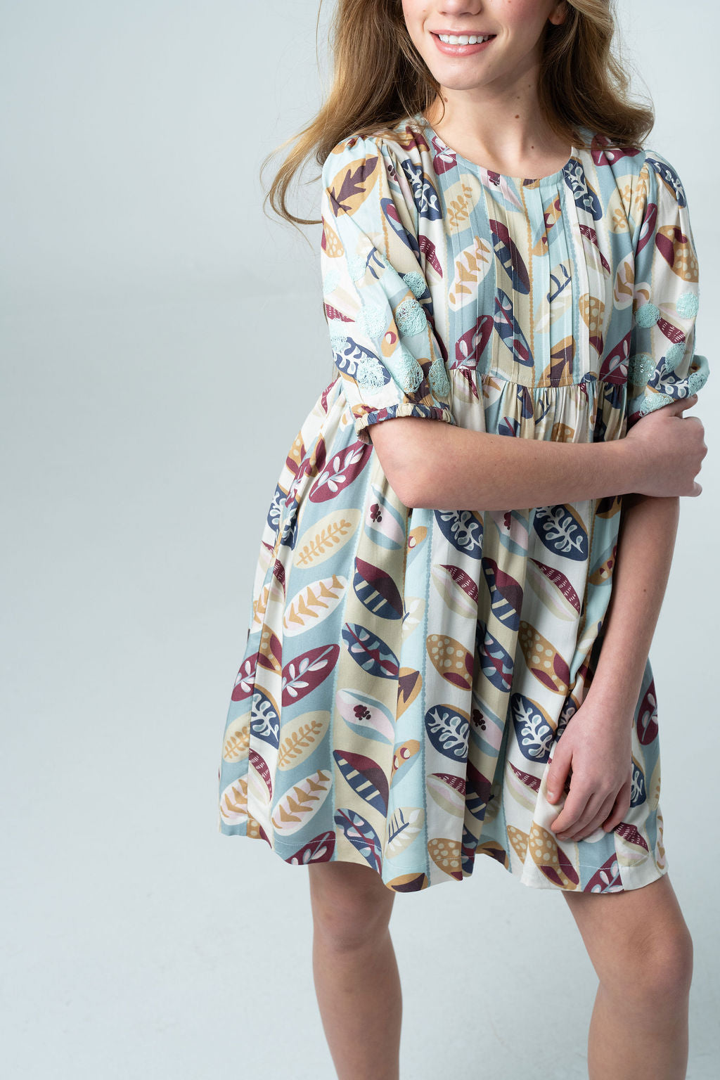 Eva Dress- Falling Leaves-Briton Court