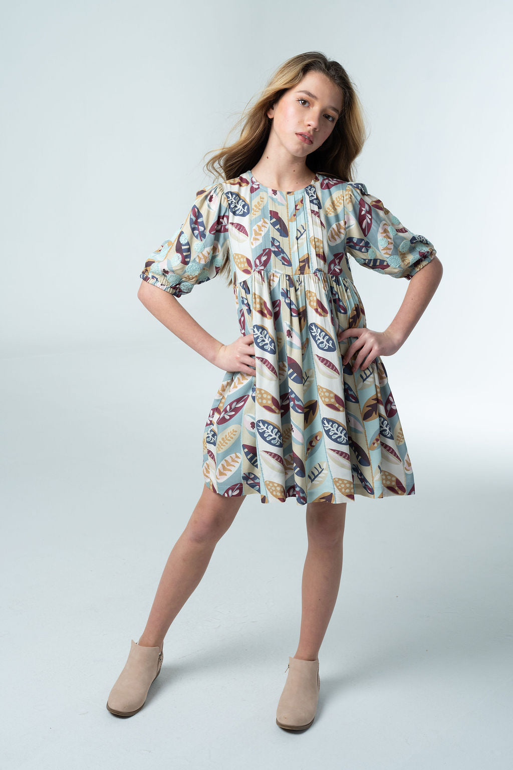 Eva Dress- Falling Leaves-Briton Court