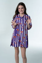 Rachel Tiger Stripe Dress-Briton Court