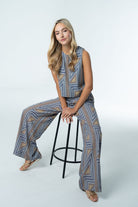 Sarah Pant – Geometric Viscose-Briton Court