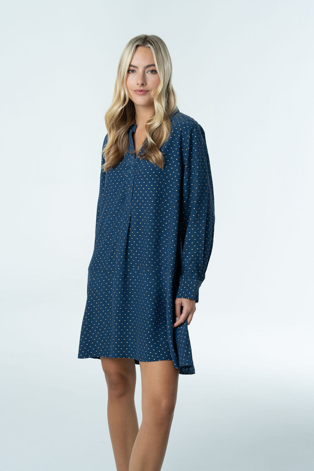 Margot Mini Dress – Crepe Polka Dot-Briton Court