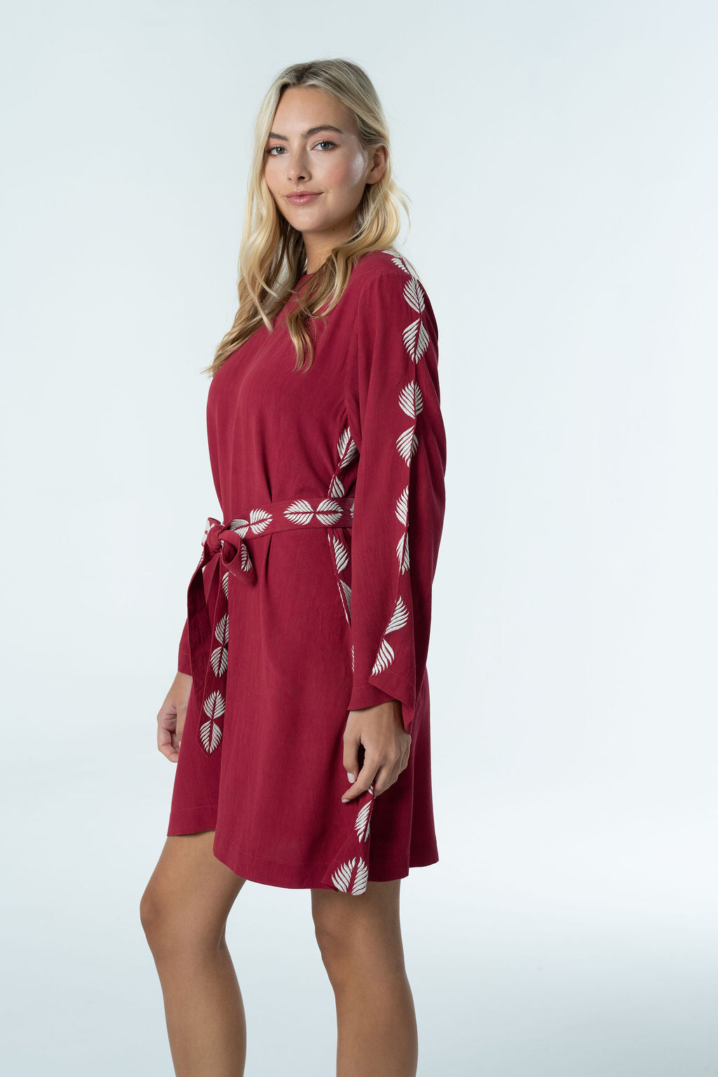 Nina Embroidered Belted Mini-Briton Court