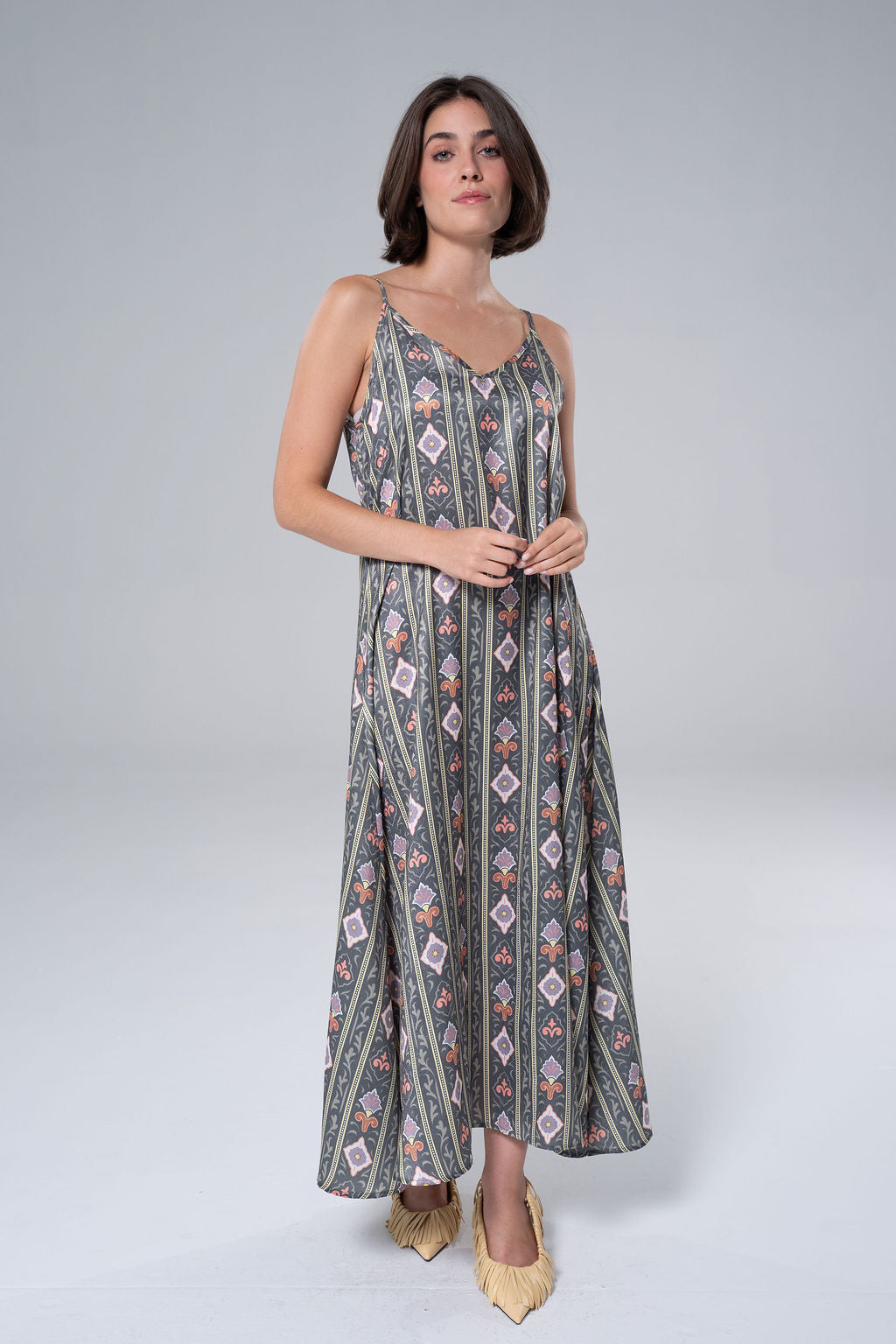 Camille Slip Dress- Heirloom Tile-Briton Court