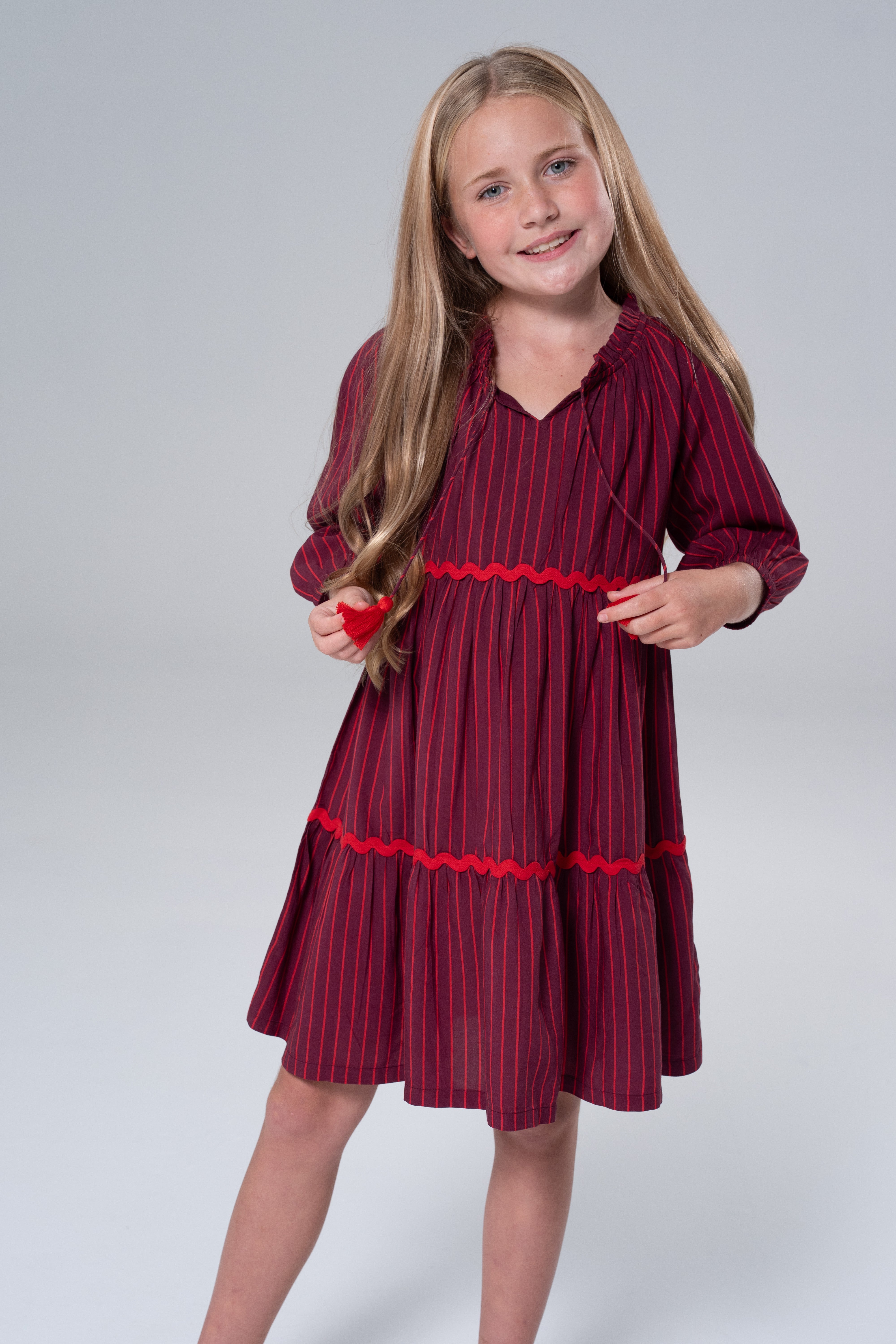 Layla Striped Dress-Briton Court