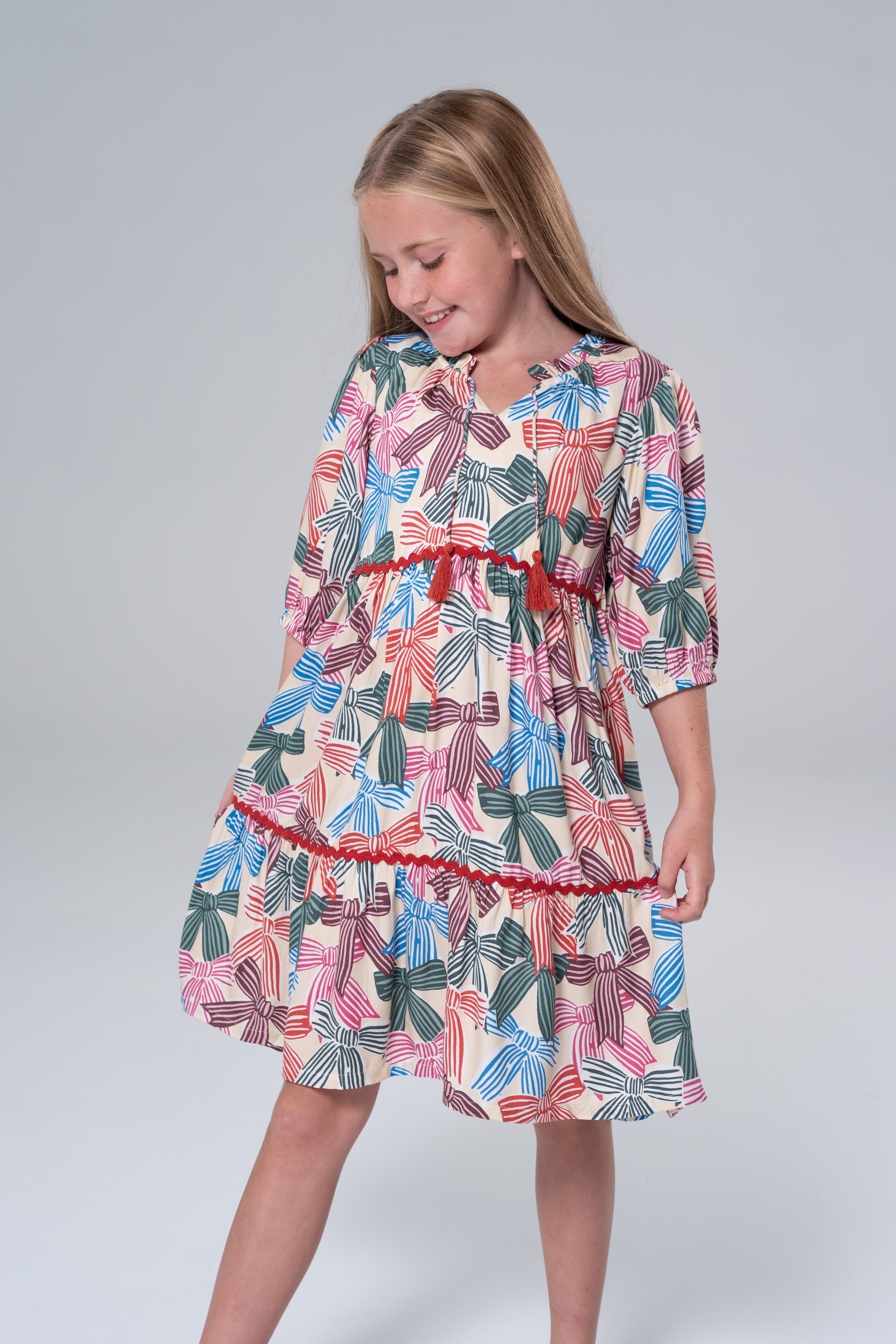 Hattie Bows Dress-Briton Court