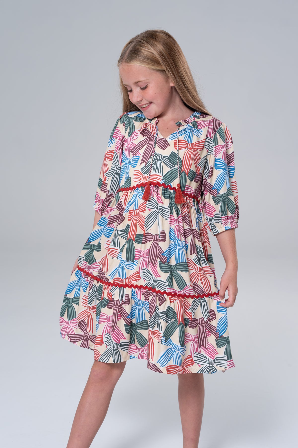 Hattie Bows Dress-Briton Court