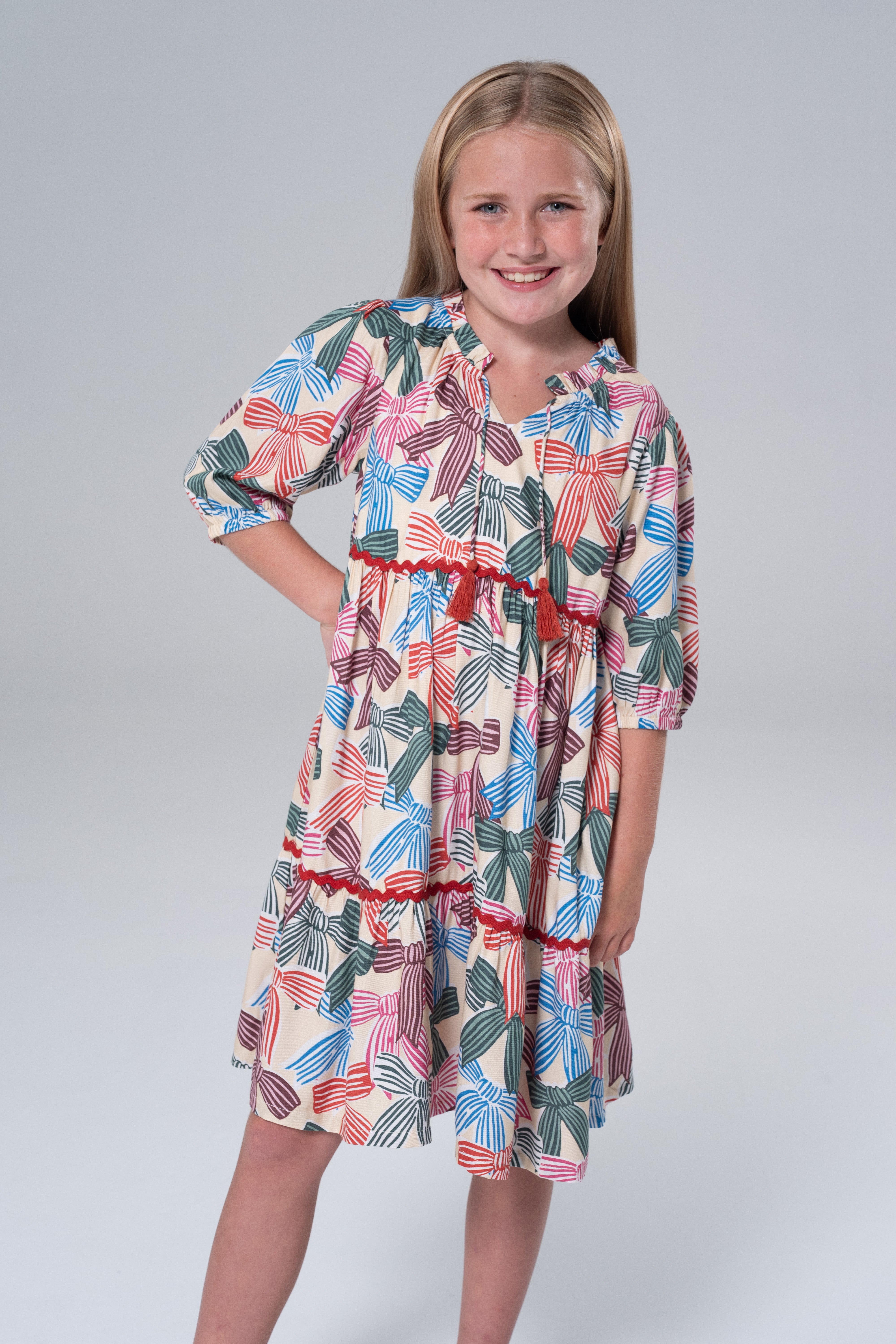 Hattie Bows Dress-Briton Court