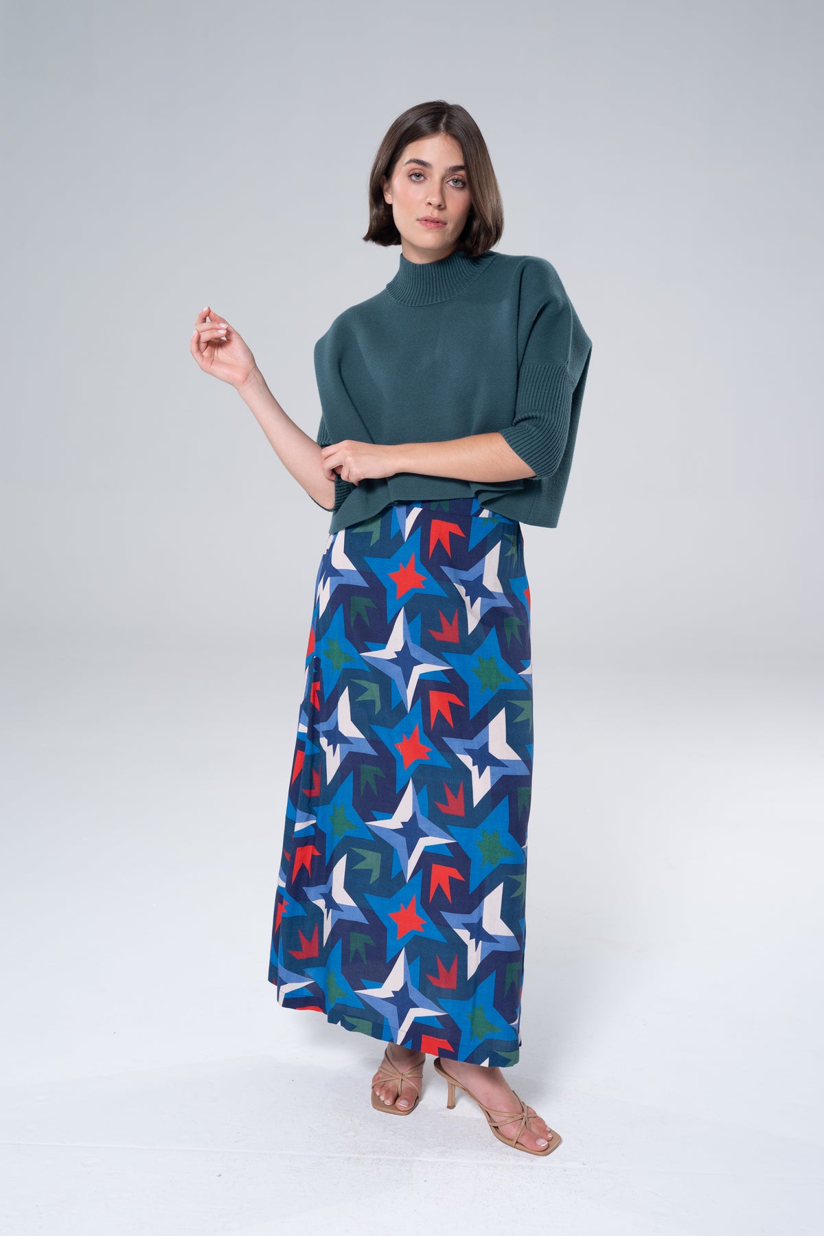 Tiffany Colorblock Skirt-Briton Court