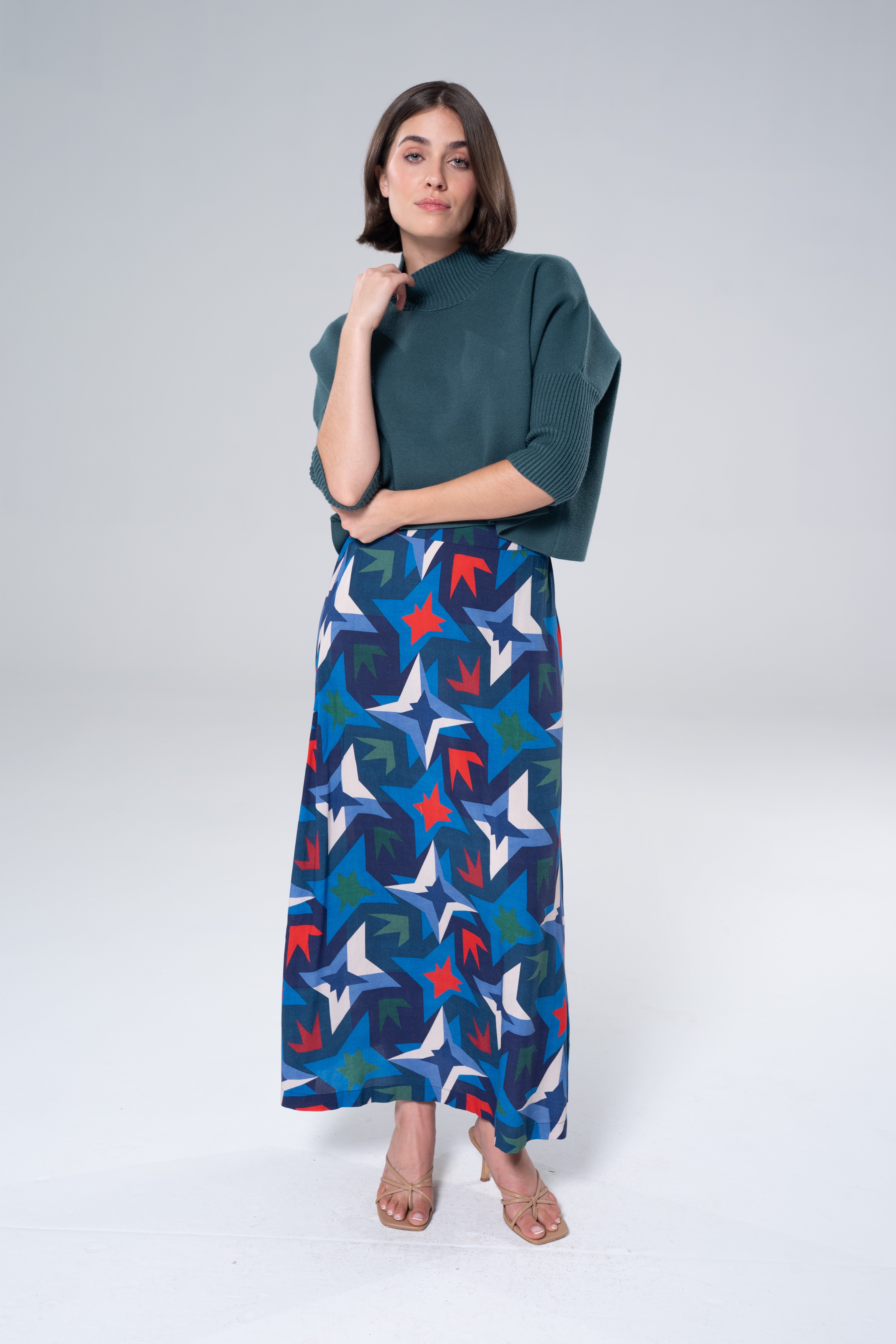 Tiffany Colorblock Skirt-Briton Court