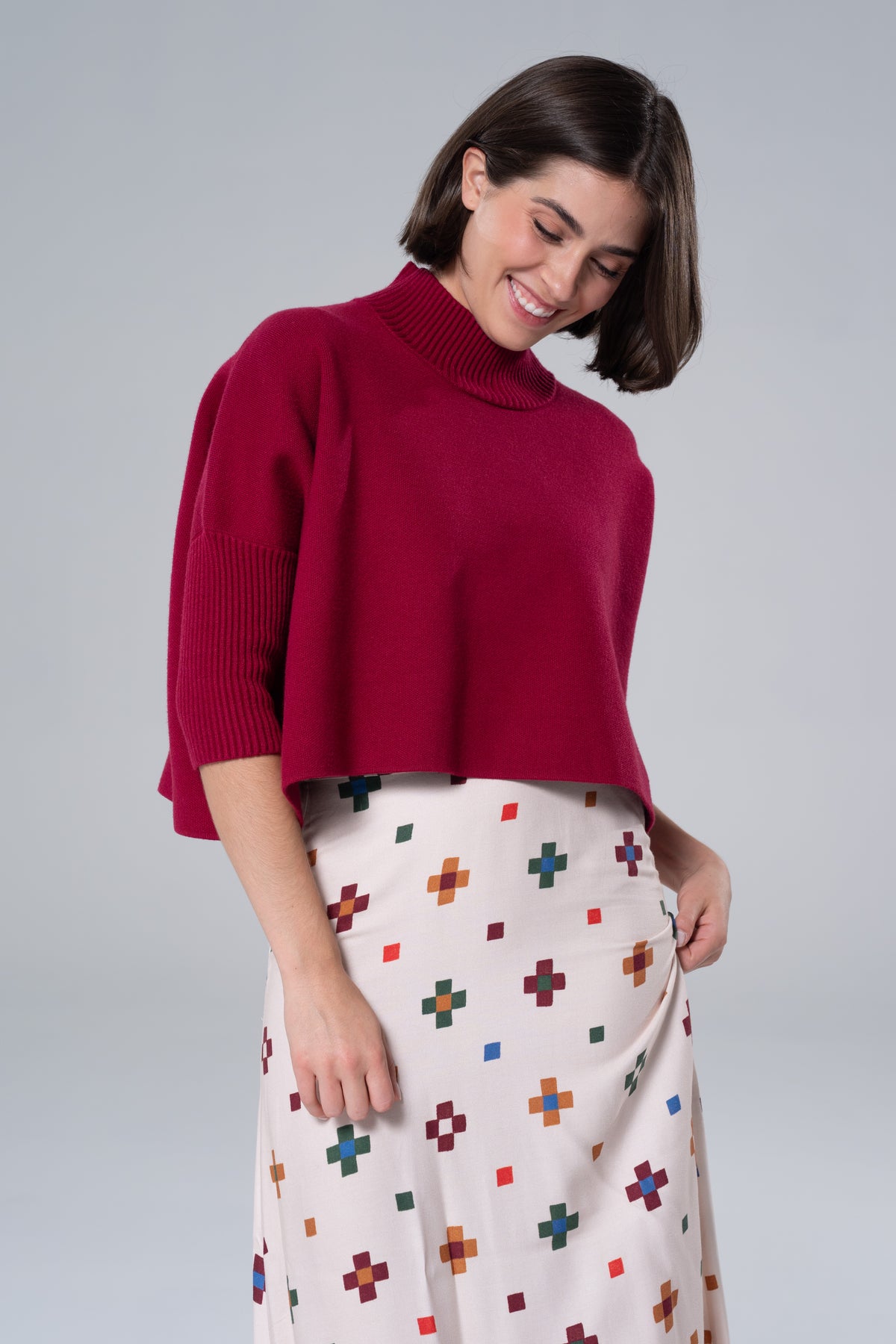 Sophia Sweater Bordeaux-Briton Court