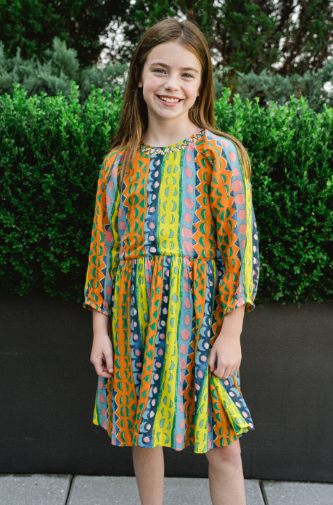 Girls Naomi Dress-Briton Court