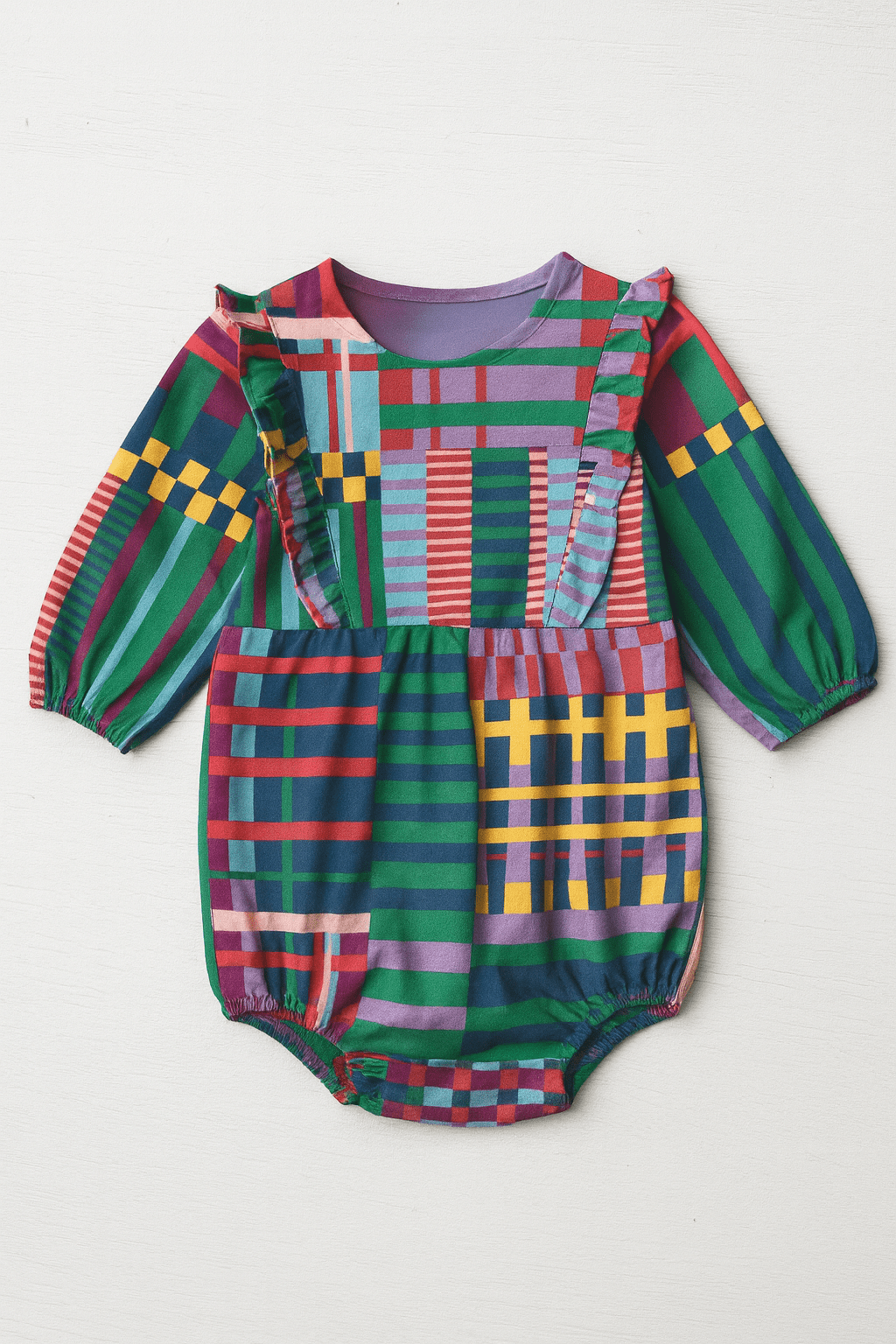 Kelly Plaid Ruffle Bubble-Briton Court