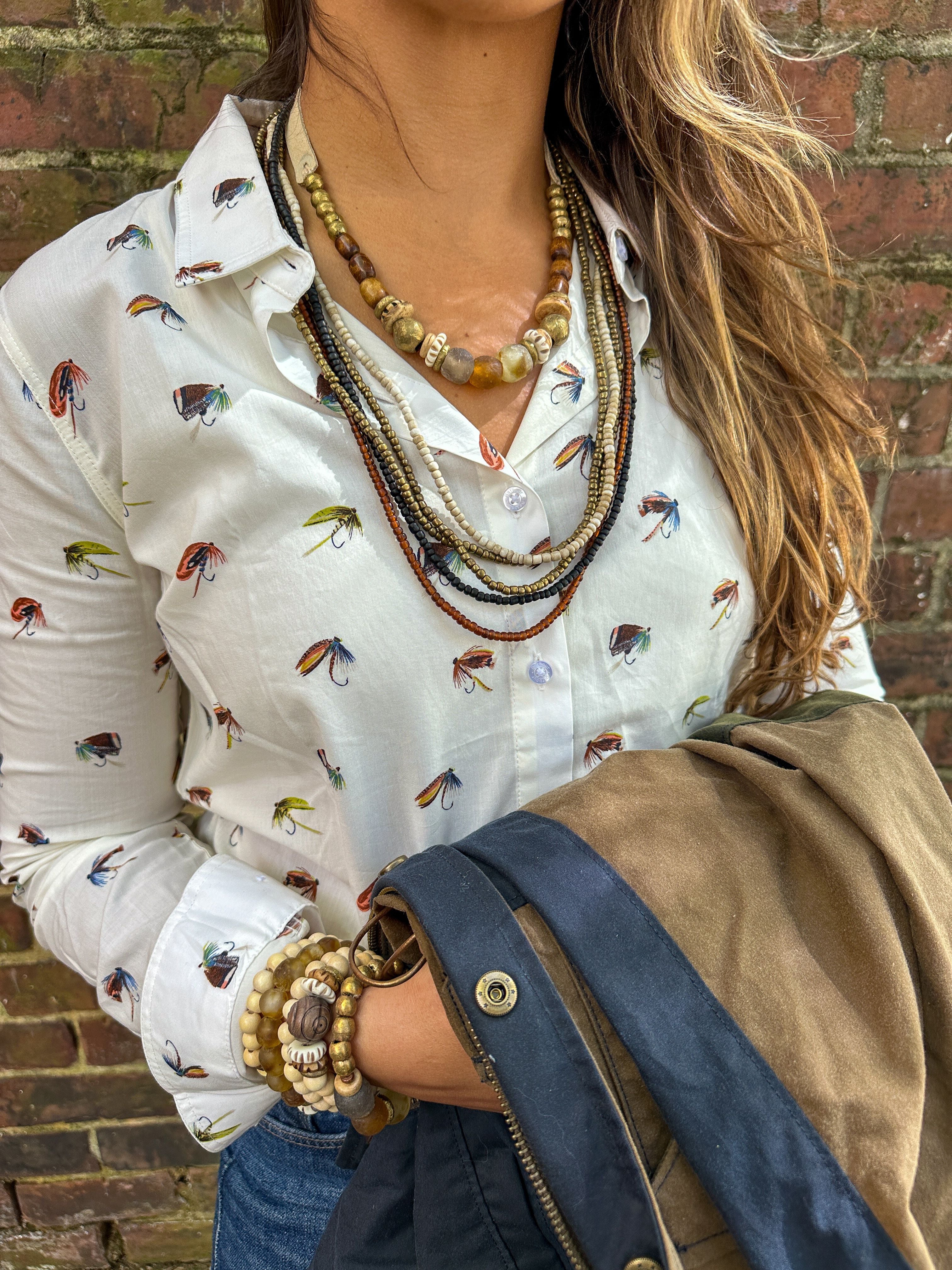 Slim Choker Necklace | Brown Trout-Briton Court