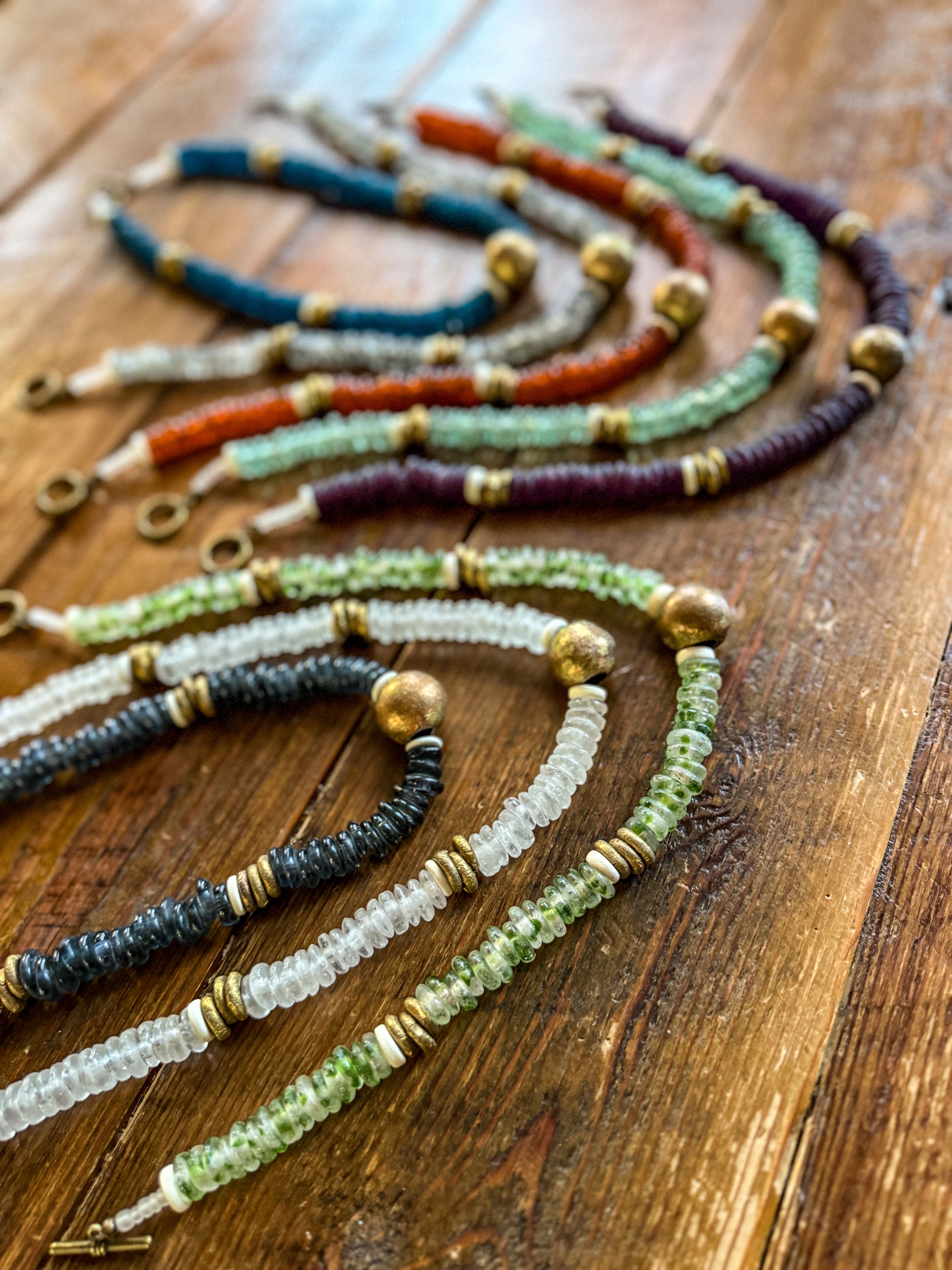 Classic Glass Necklace | Light Gray-Briton Court