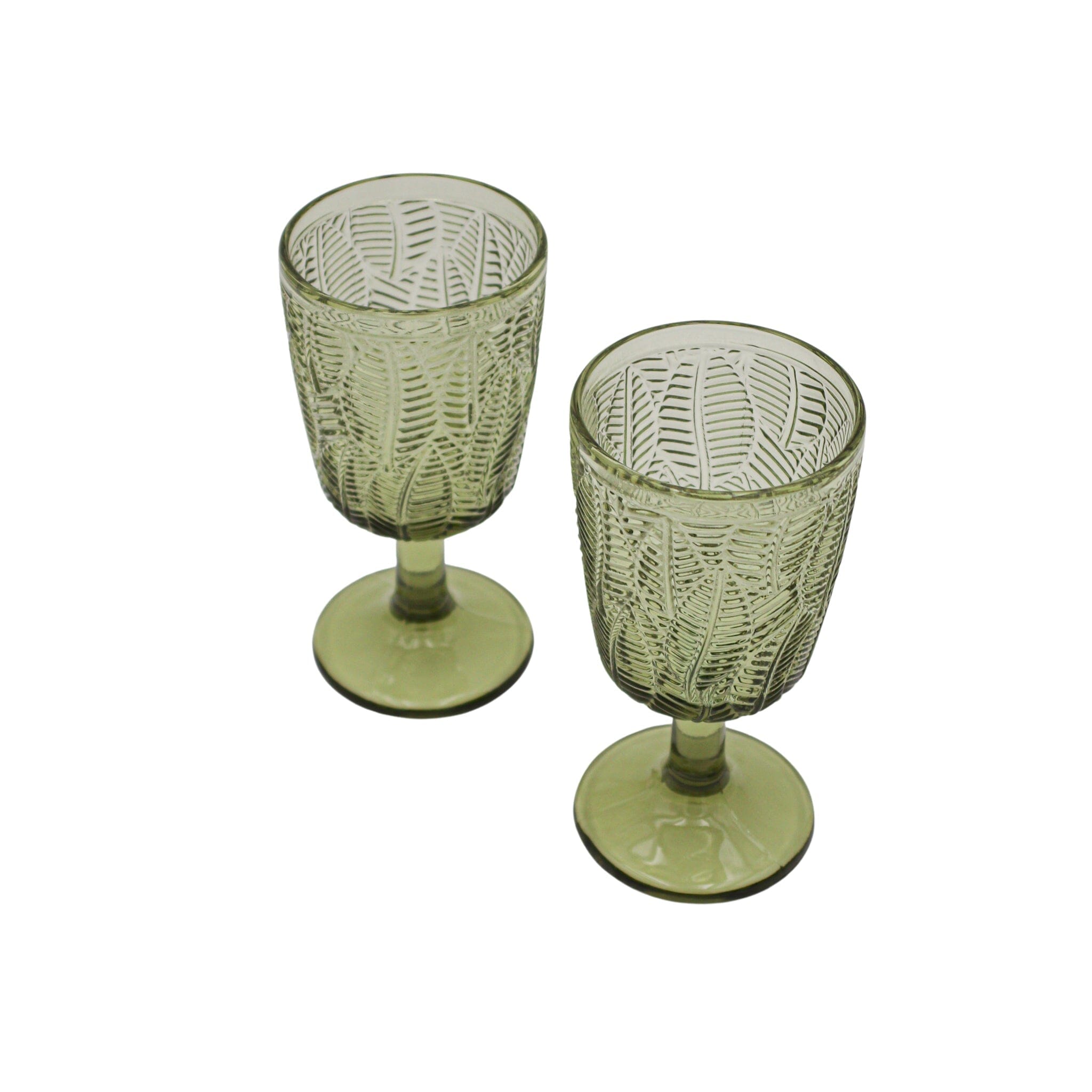 Olive Leaf Goblet - Set of 4-Briton Court