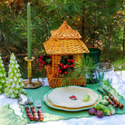 Extra Tall Pine Green Taper Candle, 1 Case of 24 Packs (4 Candles per Pack)-Briton Court