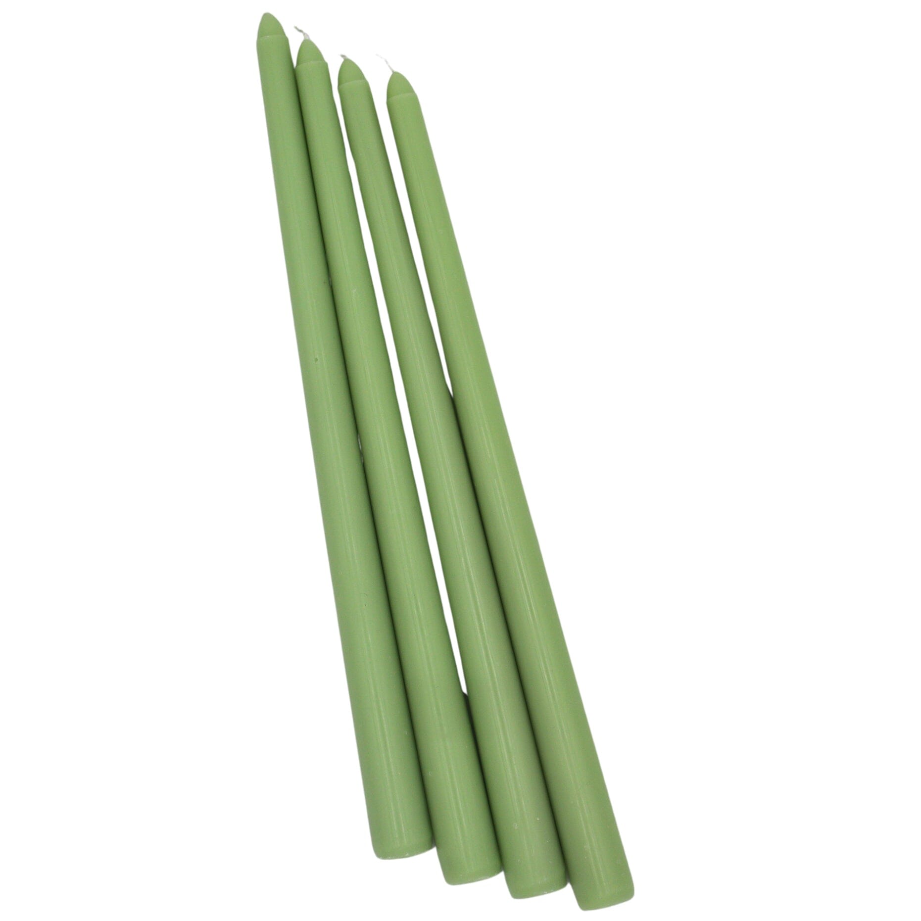 24 Extra Tall Pistachio Cream Taper Candle - 6 Packs of 4-Briton Court