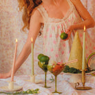 24 Extra Tall Pistachio Cream Taper Candle - 6 Packs of 4-Briton Court