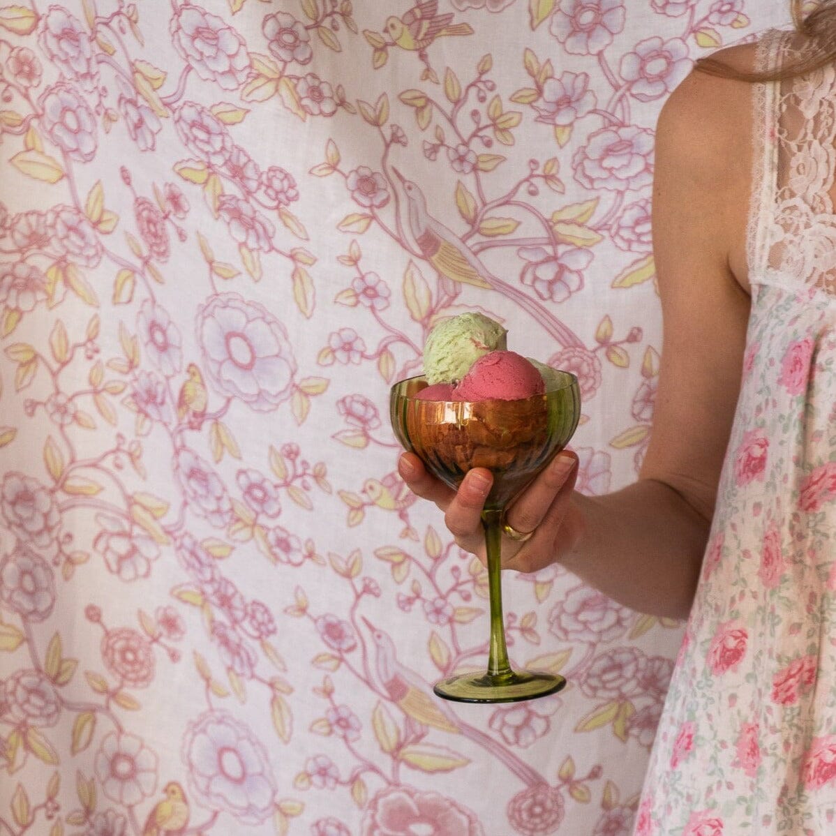 Sage Ribbed Coupe - Set of 4-Briton Court