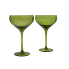 Sage Ribbed Coupe - Set of 4-Briton Court