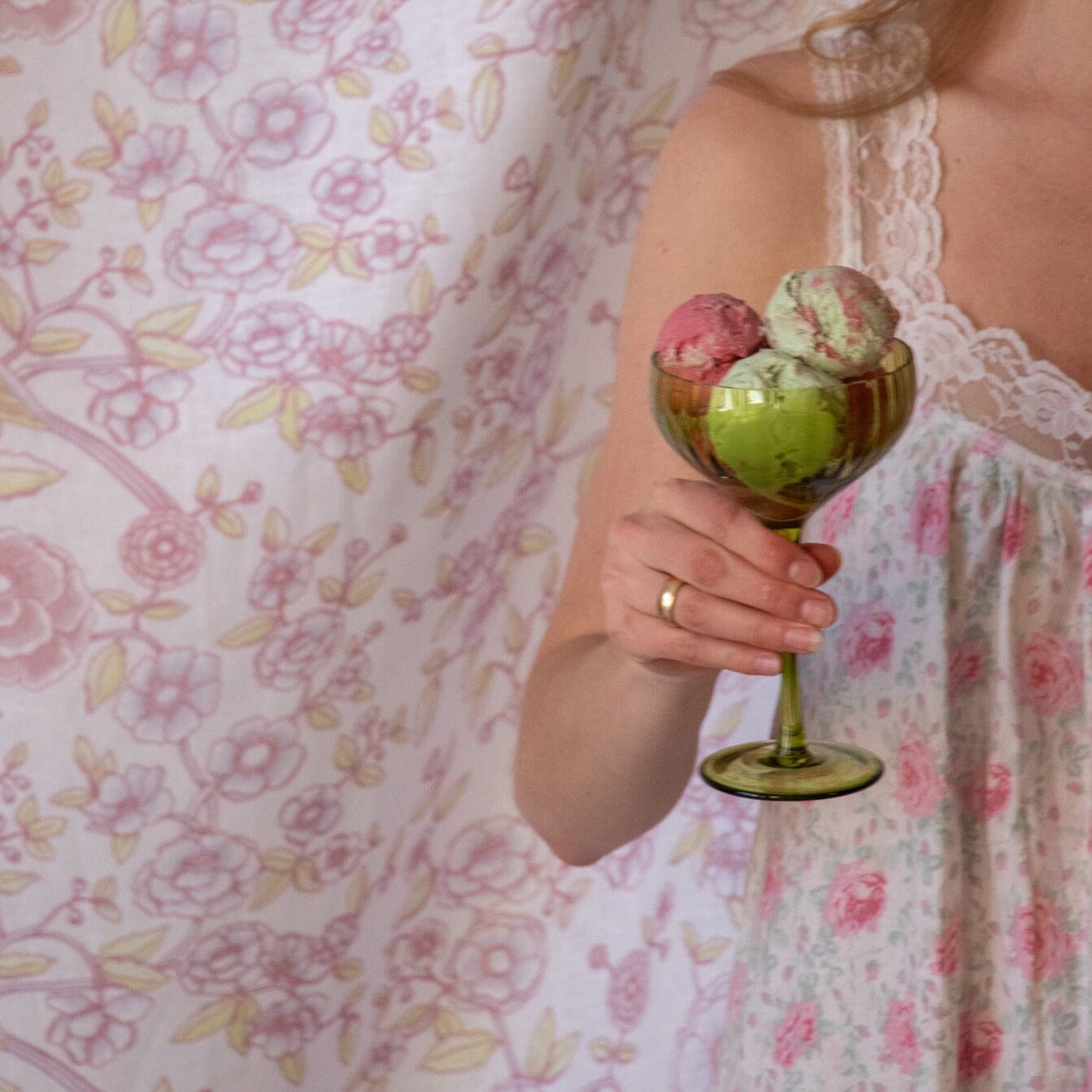 Sage Ribbed Coupe - Set of 4-Briton Court