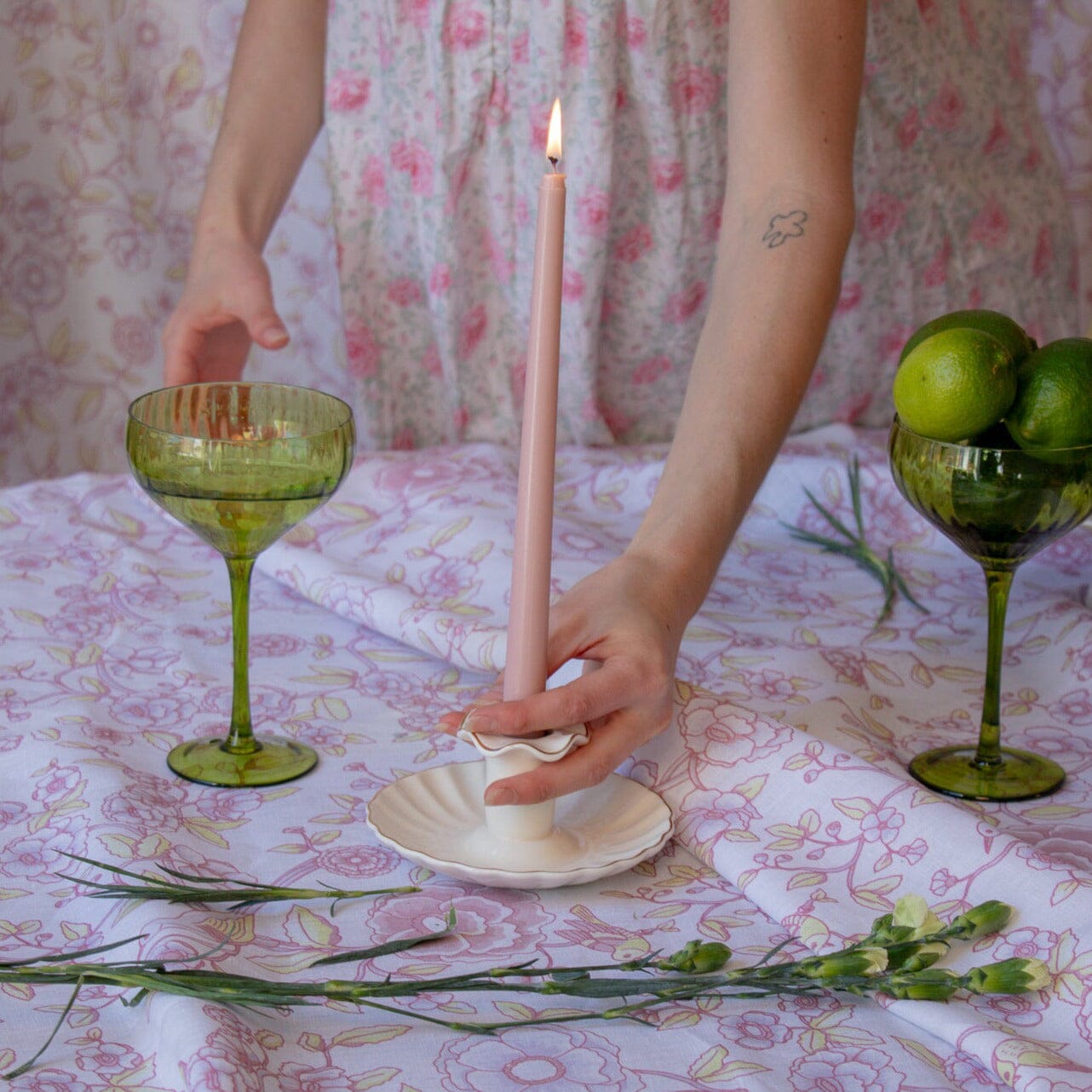 Sage Ribbed Coupe - Set of 4-Briton Court