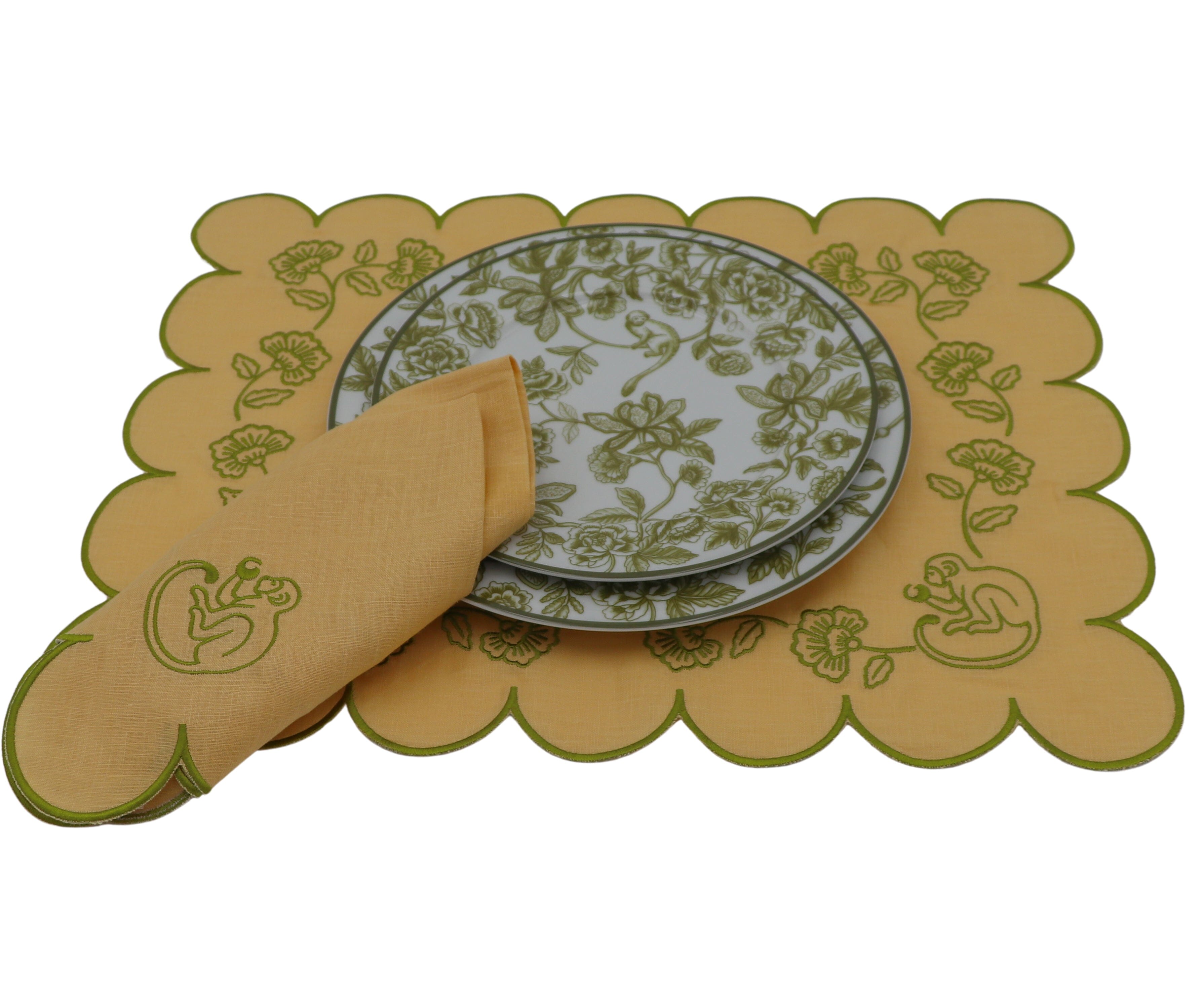Sunlit Moss Napkin - Set of 4-Briton Court