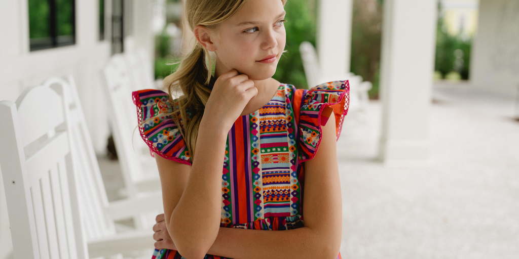 girl wearing briton court dress