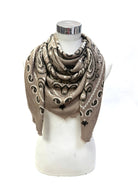 Large Woolen Square Bandana: Beige-Briton Court