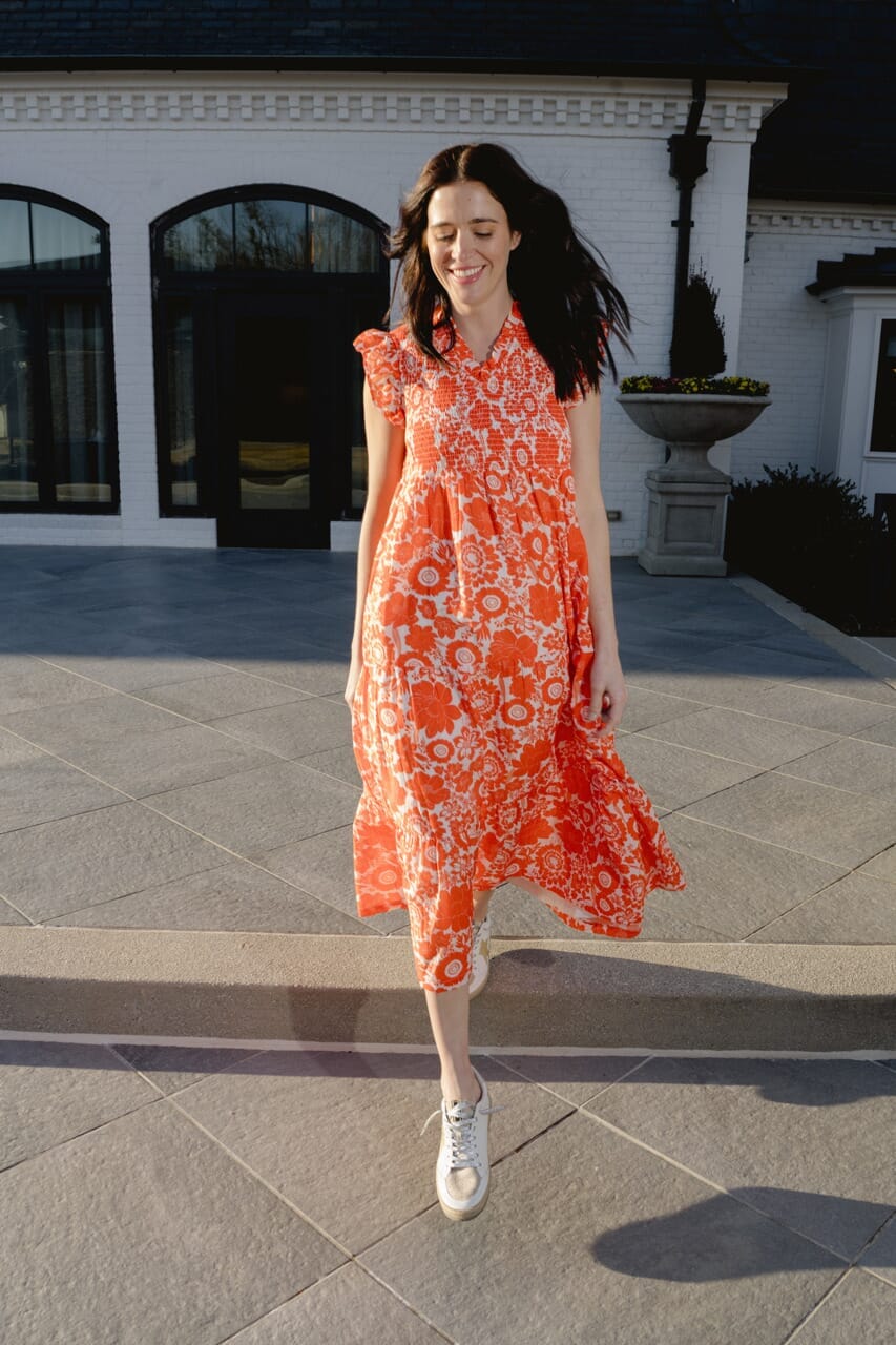 Game Day Maxi Dress | Orange-Briton Court