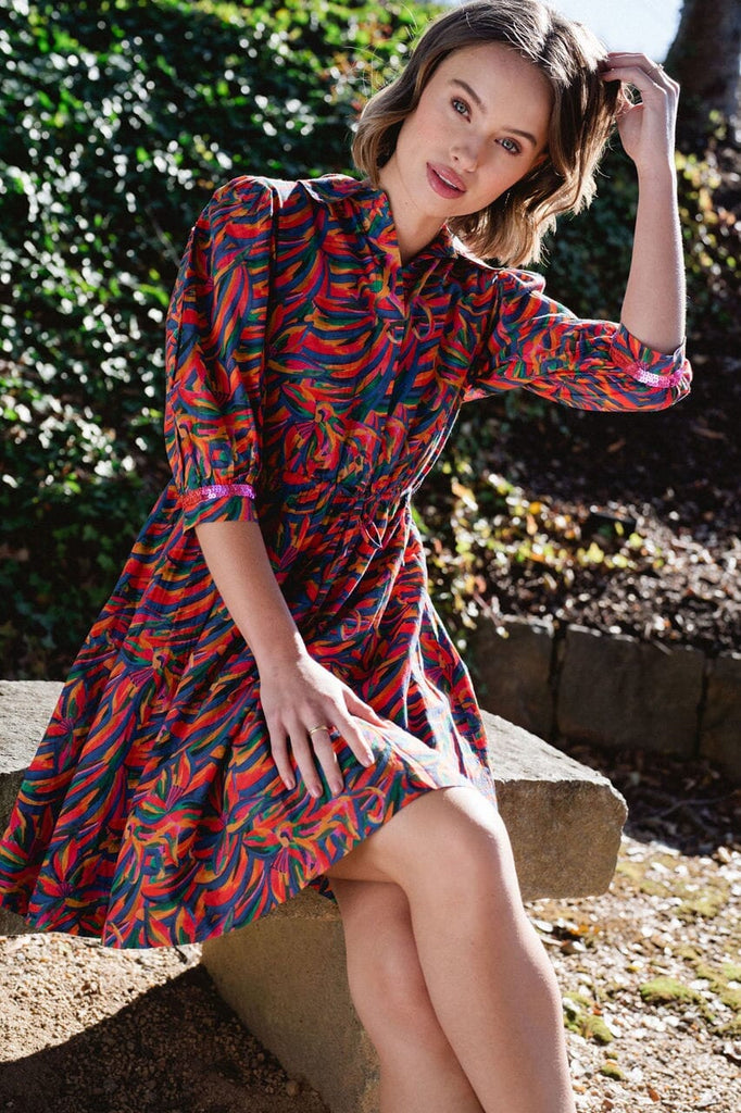 womens printed dress - briton court