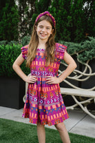girls gameday tiger dress - briton court