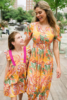 womens printed maxi dress - briton court