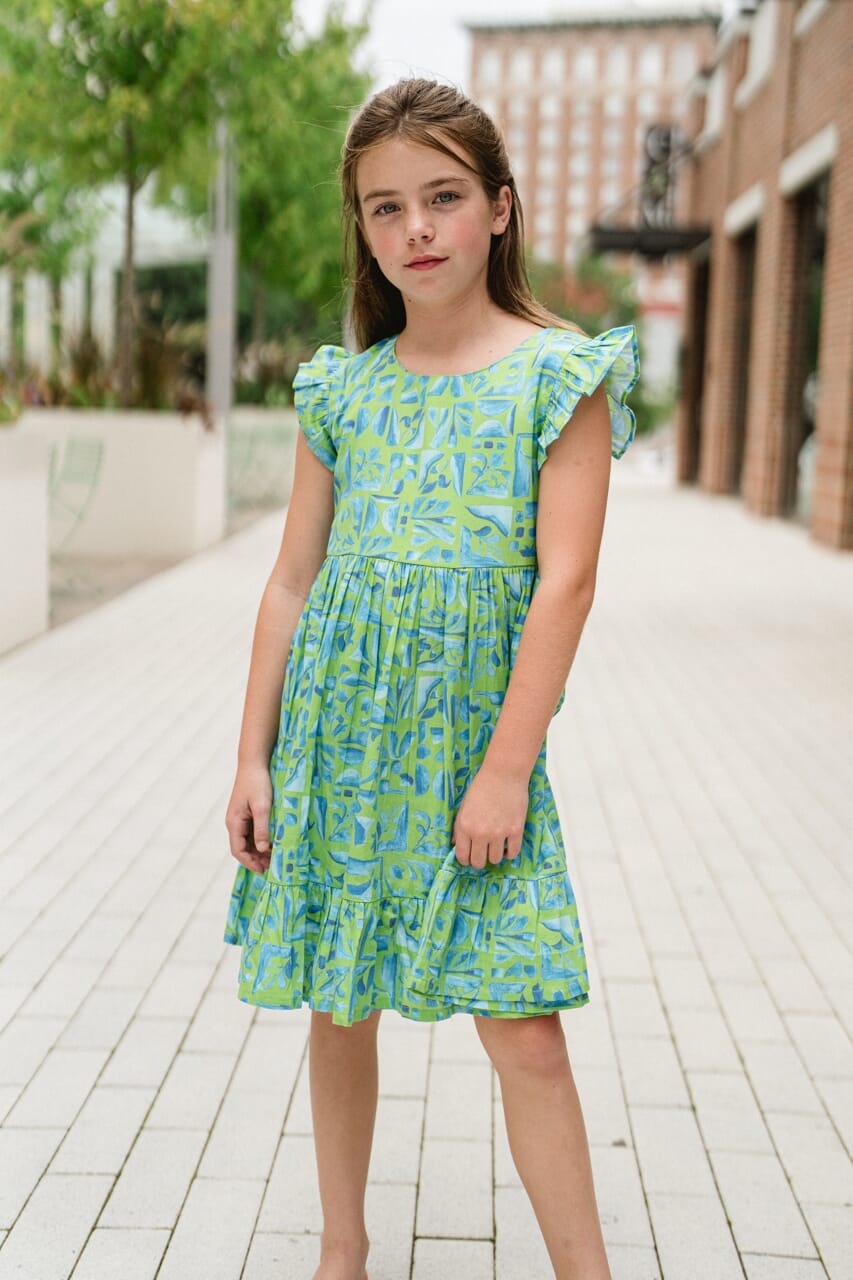 Emma Ruffle Sleeve Dress final sale