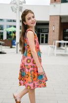 girls printed dress - briton court