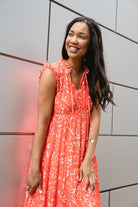 womens printed maxi dress - briton court