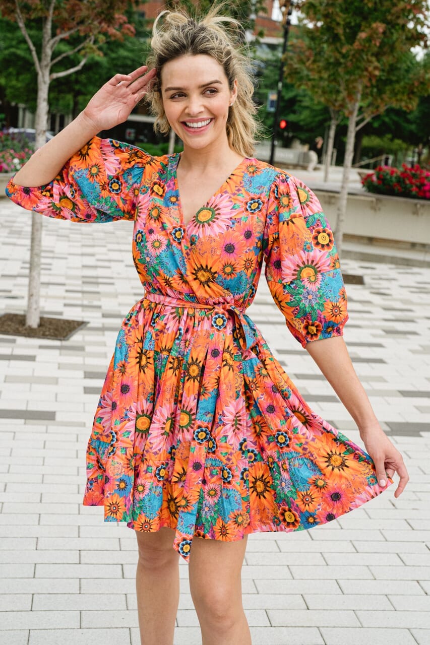 women's wrap dress - briton court