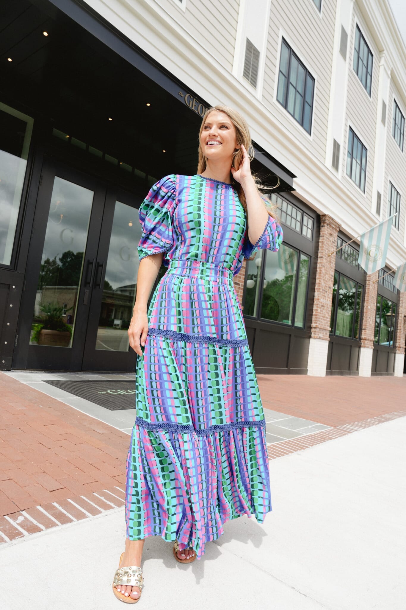 Savannah Maxi Skirt - Dahlia-Briton Court