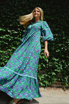 Alexi Maxi Dress- Winter Cobalt Green-Briton Court