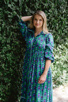 Alexi Maxi Dress- Winter Cobalt Green-Briton Court