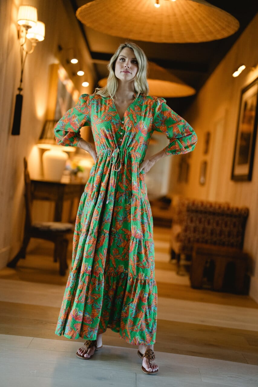 Maria Dobby Maxi Dress-Briton Court