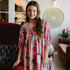 Girls Eva Dress- Frosted Blush-Briton Court