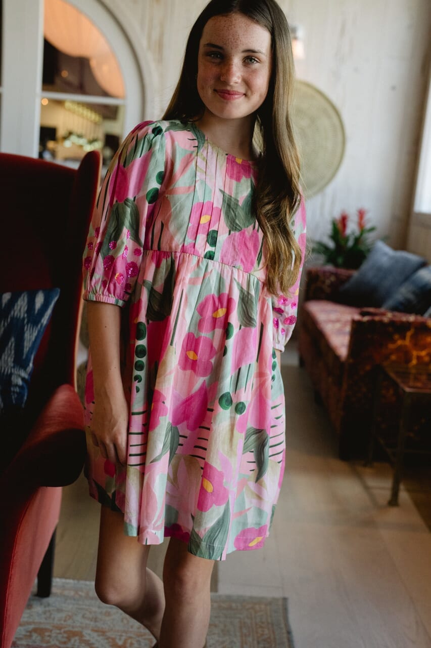 Eva Dress Frosted Blush