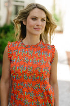 Clara Maxi Dress - Bright Coral-Briton Court