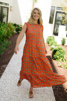 Clara Maxi Dress - Bright Coral-Briton Court