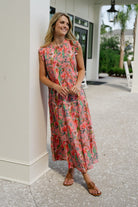 Clara Maxi Dress- Coral Reef-Briton Court