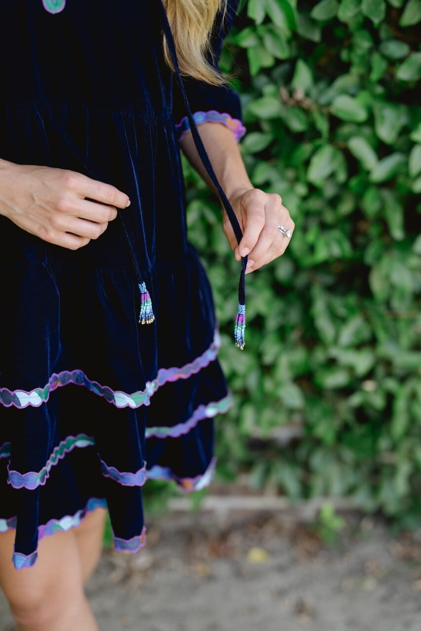 Tucker Mini- Navy Velvet-Briton Court